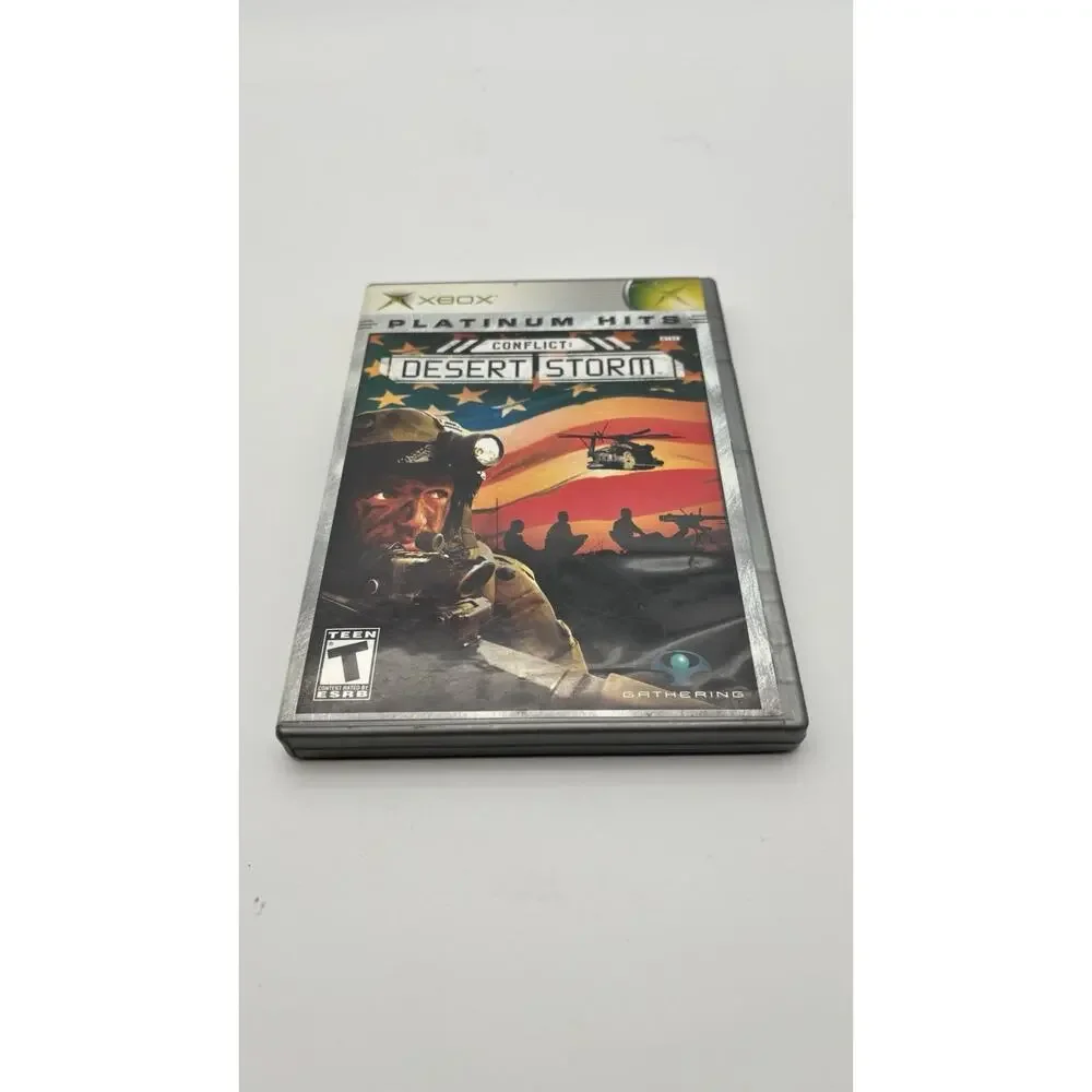 Conflict Desert Storm Original Xbox Complete CIB Disc Manual VG Condition